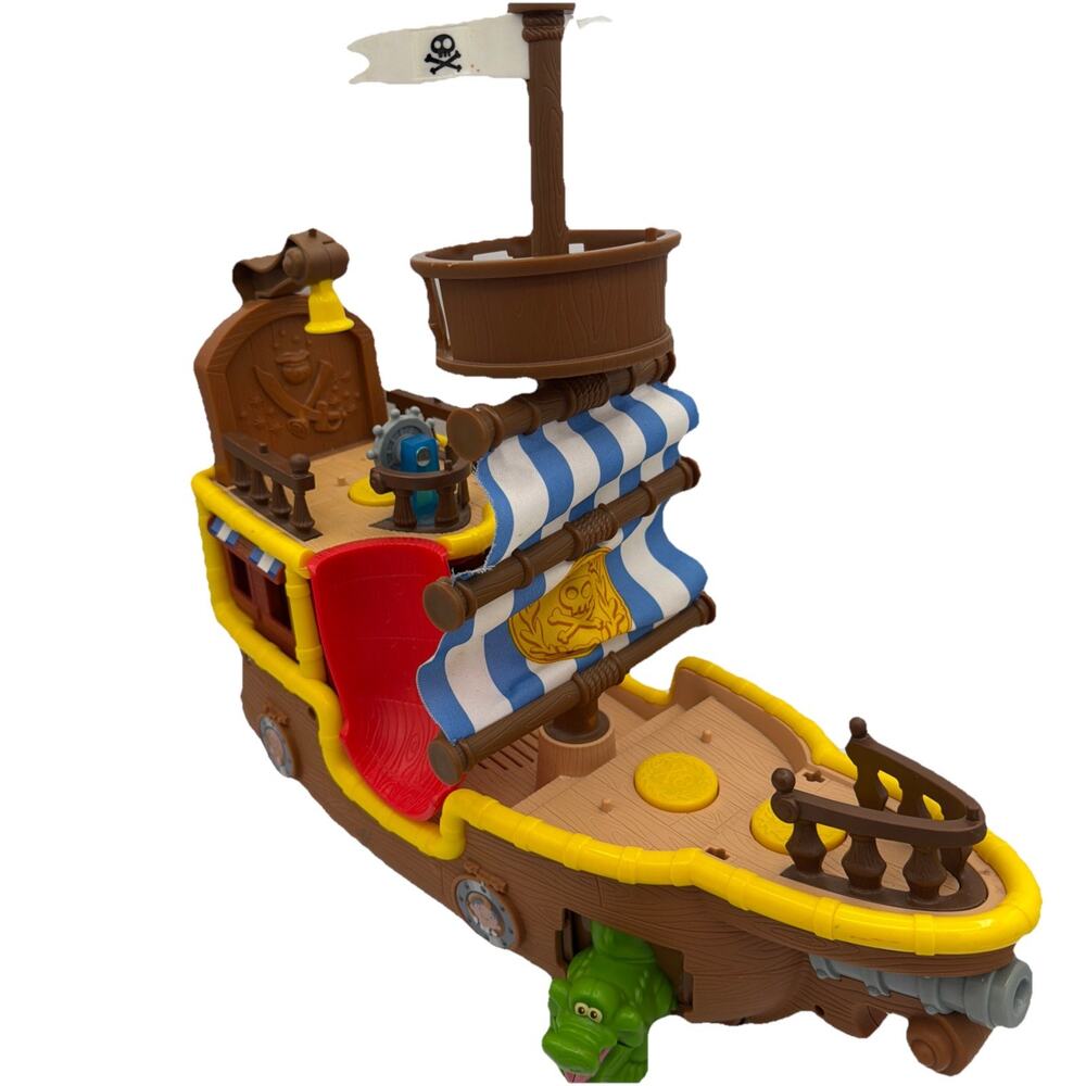 2011 Disney Mattel Jake and the Neverland Pirates Talking Bucky Ship Works Gator